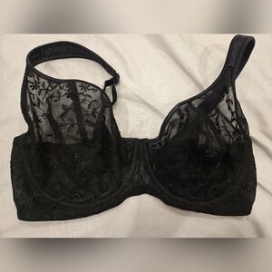 Natori Black Lace Bra with Underwire and Adjustable‎ Straps